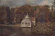 John Constable The Quarters'behind Alresford Hall painting